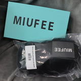 MIUFEE Toupee for Men Afro Kinky Curly Replacement System 4mm For Black Men 10x8" Full Lace Human Hair