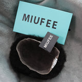 MIUFEE Afro Kinky Curly Toupee 100% Human Hair Natural Black Men 8