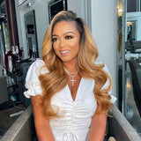 Natural Wave Ombre Honey Blonde 13x4 Lace Front Wig T1B/27 [LFW01]