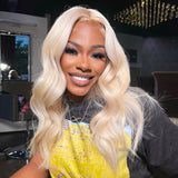 5x5 Closure Lace Wig 613 Blonde Natural Wave Human Hair Wigs [CLW02]