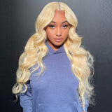 Undetectable HD Lace Wig 613 Blonde Natural Wave 13x6 Lace Front Wig [DSL02]